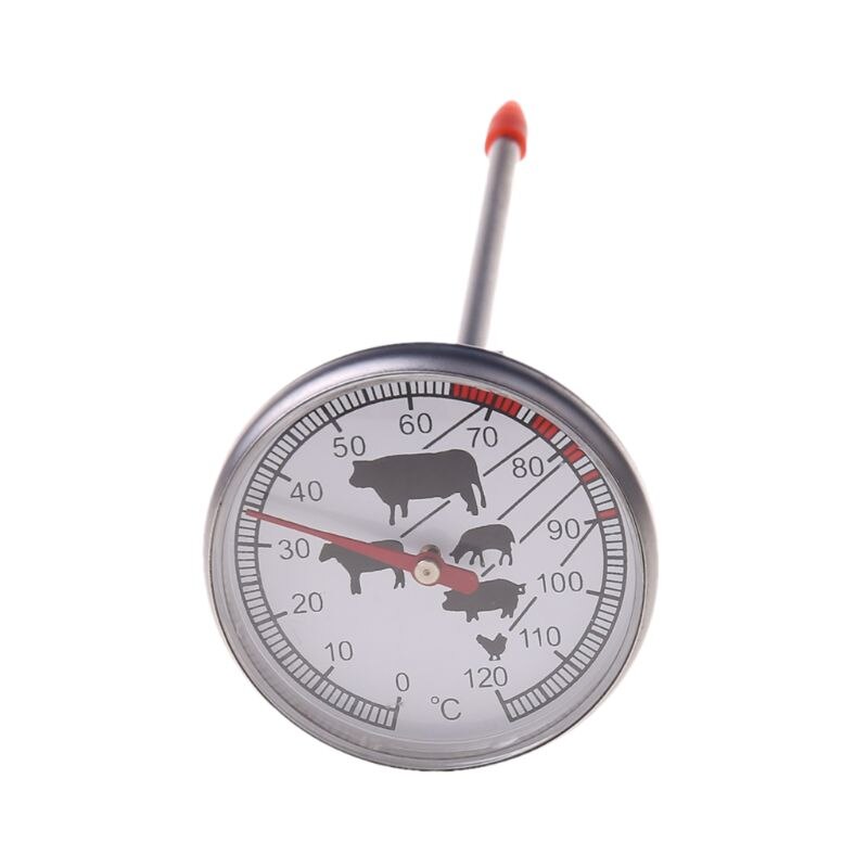 LEFJUBAW Thermomètre à viande à lecture instantanée avec sonde alimentaire de 14,5 cm pour griller, barbecue, eau, four, huile de cuisine, thermomètre