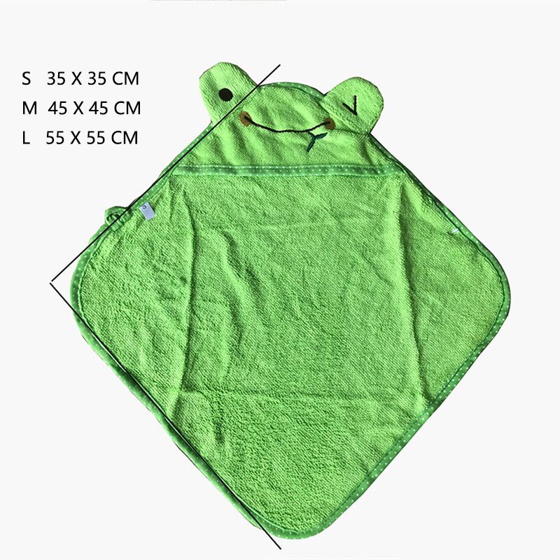 Albornoz con dibujos animados para perro, Toalla de baño para cachorro y gato, manta de secado para mascotas, toalla con capucha para perros pequeños, suministros de baño superabsorbentes para mascotas