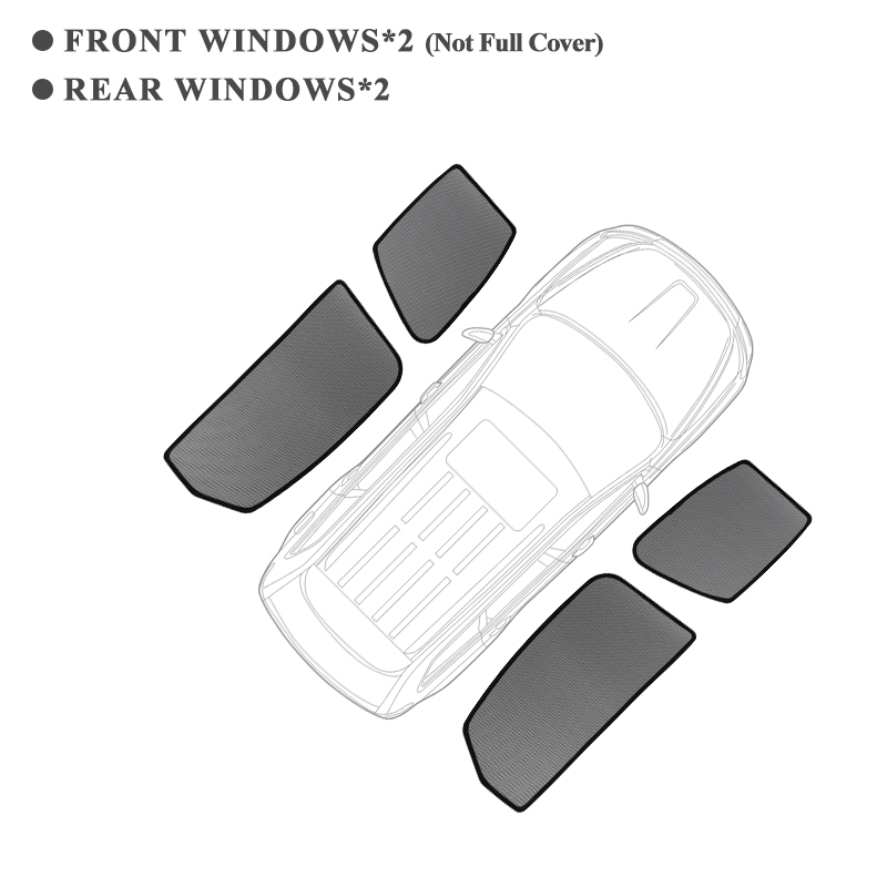 For MINI Countryman F60 Magnetic Car Sunshades Front Rear Windshield Blind Curtain Baby Side Window Sun Shade Visor: Lavender