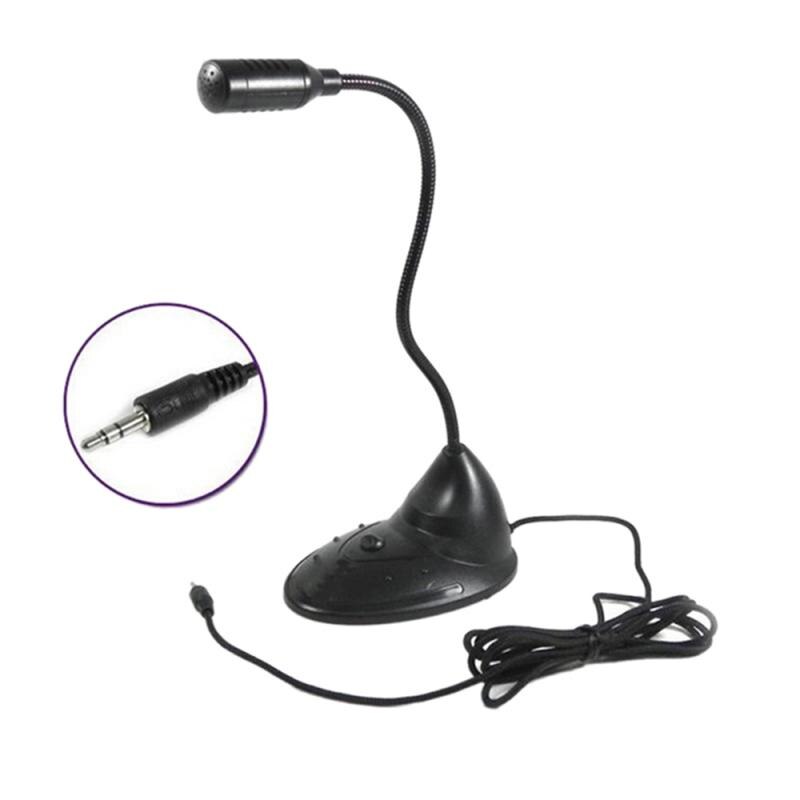 Mini Microphone Studio Speech Speakers 3.5mm Jack Plug Wired Microphones for PC Computer Laptop Notebook Loud Speaker