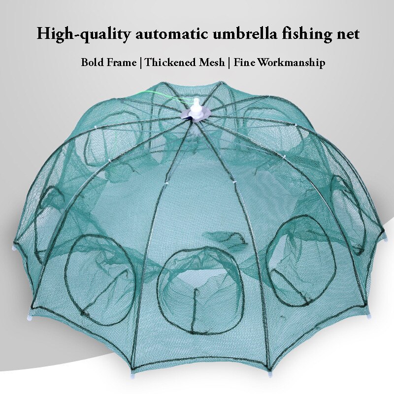 Hexagon Fish Network 4-20 Holes Fishing Net Folding Portable Casting Nets Crab Fish And Shrimp Catching Net Fishing Network Tool