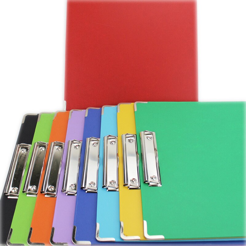 1 piece Paper Clip Board 8K Multi-function Clipboard Colorful Board Office School Stationery Supplies