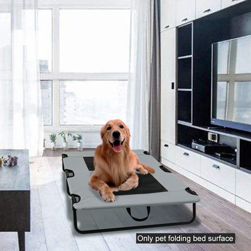 Opvouwbaar bed voor huisdieren, binnen, wasbaar, kampeerhuis, hond, kat, vervangende onderdelen, draagbaar, ademend, oxford-doek, buiten, zomer