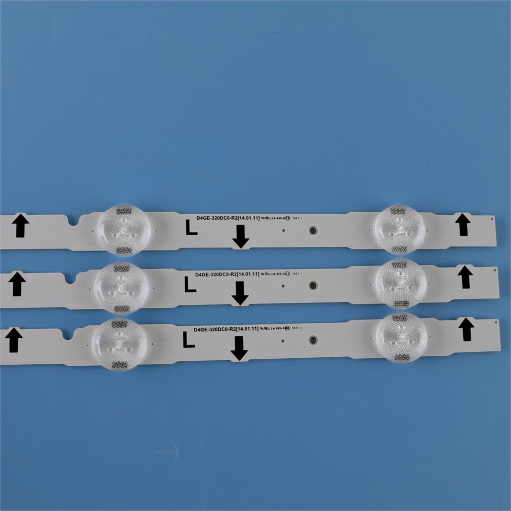 Kit)3pcs 7LEDs 650mm LED backlight strip for samsung 32Inch TV 2014SVS32HD D4GE-320DC0-R3 BN96-35208A 30448A 30446A 30445A