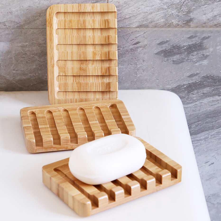 Porte-savon en bois avec égouttoir automatique, pour salle de bain, douche, cuisine