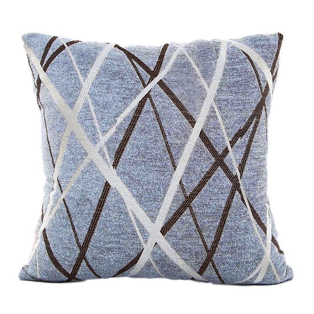 Luxe Stijlvolle Polyester Kussenhoes Sofa Sierkussen Case Sofa Bed Home Decor 45cmX45cm Kussensloop: Gray 