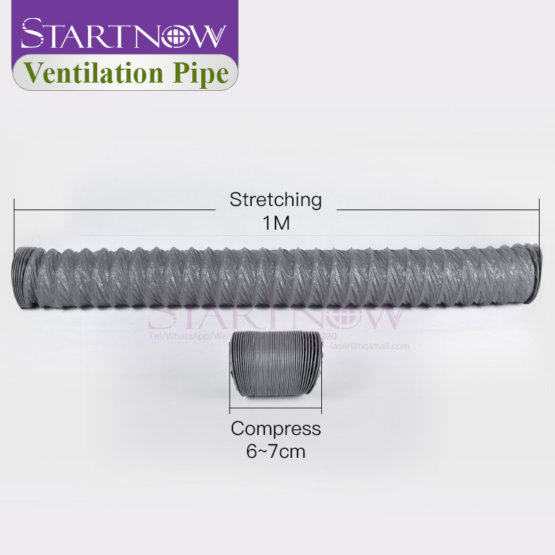 Startnow 3m/Lot 150mm Nylon Fabric Ventilation Pipe Ventilator Hose Plastic Canvas Flexible Telescopic Tube Intake Exhaust Duct