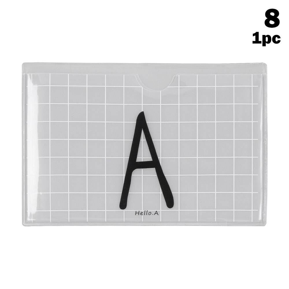 Cute translucent plastic Card bank credit animal pattern stands boy lady girl holder Protector School bus card protection Sleeve: 8