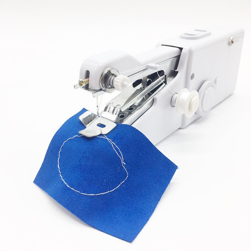 Kleine Hand Naaimachine Quick Handy Stitch Naaien Handwerken Kleding Stoffen Draagbare Huishoudelijke Elektrische Naaimachine Mini