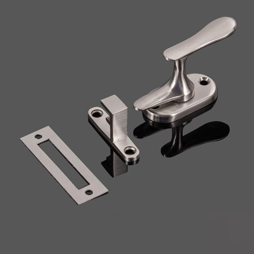 Inside Handle Storm Door Latch, 360 Degrees Rotation, Stainless Steel Door Gate Latch with Screws, Security Door Buckle