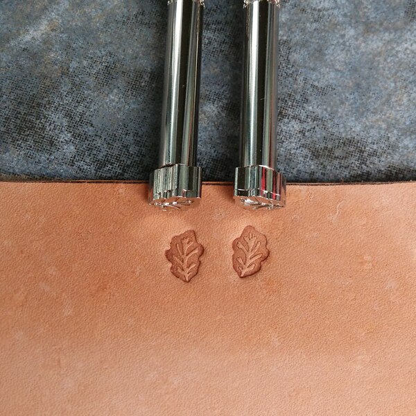 Advanced steel OAK LEAF pattern Hand-work unique leather working tools carving punches stamp craft