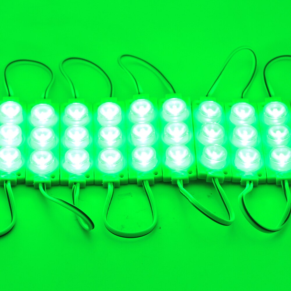 10PCS Led Module 3LEDs 3030 SMD 12V IP68 Waterproof 3030 injection Module LED Plastic Injection Moudle Advertising Light