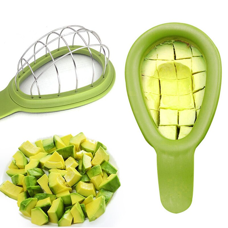 Fruit Peeler Cutter Avocado Slicer Meloen Vruchten Cutter Cuber Avocado Cutter Keuken Hand Gadgets Fruit & Vegetable Gereedschap