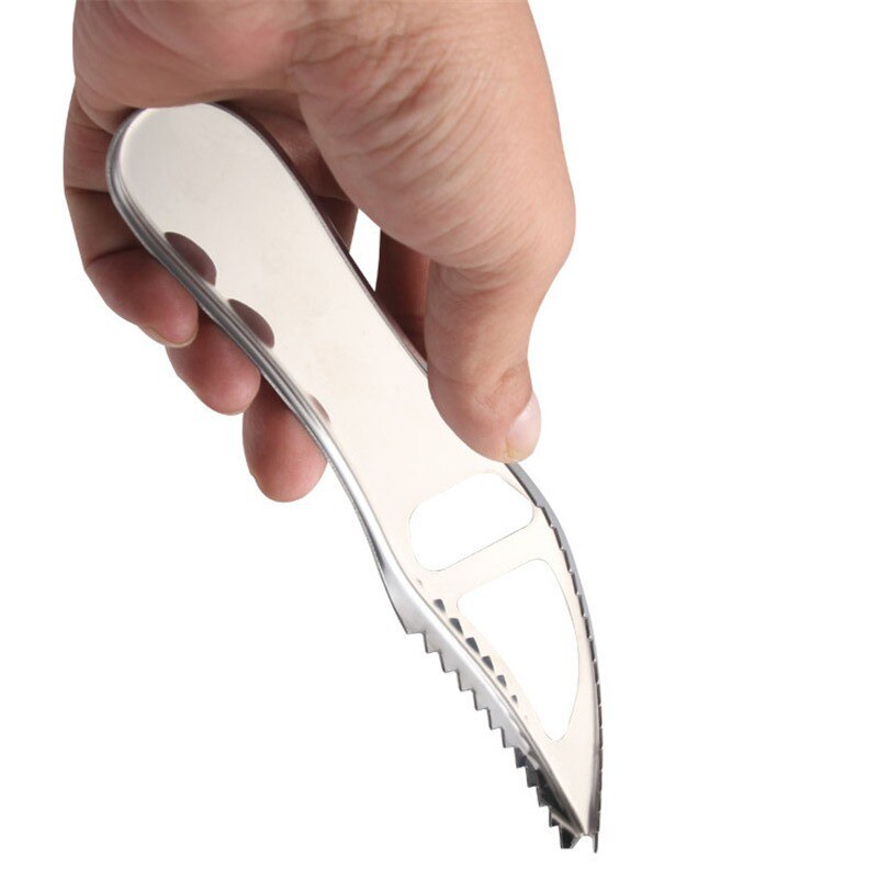 Stainless Steel Fish Scale Knife Seafood Tools Kitchen Accessories Scaler Brush Fish Scale Planer Fish Skin Scraper