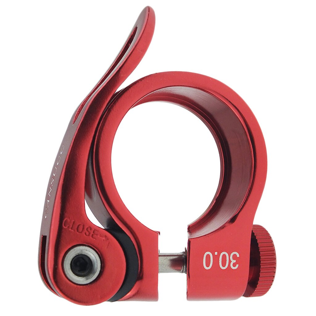 Bike Bicycle Seat Post Quick 30mm Saddle Post Quick Release Clamp Collar: Red