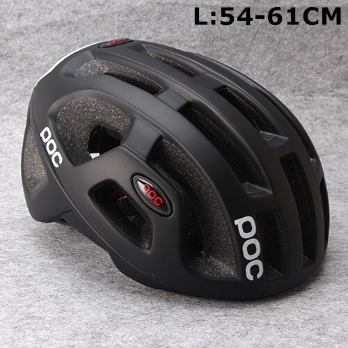 Ultralight Cycling Helmet Unisex Integrally-molded EPS Road Helmet MTB Mountain Bicycle Helmet Safety Cycle Bike Comfort Raceday: black L