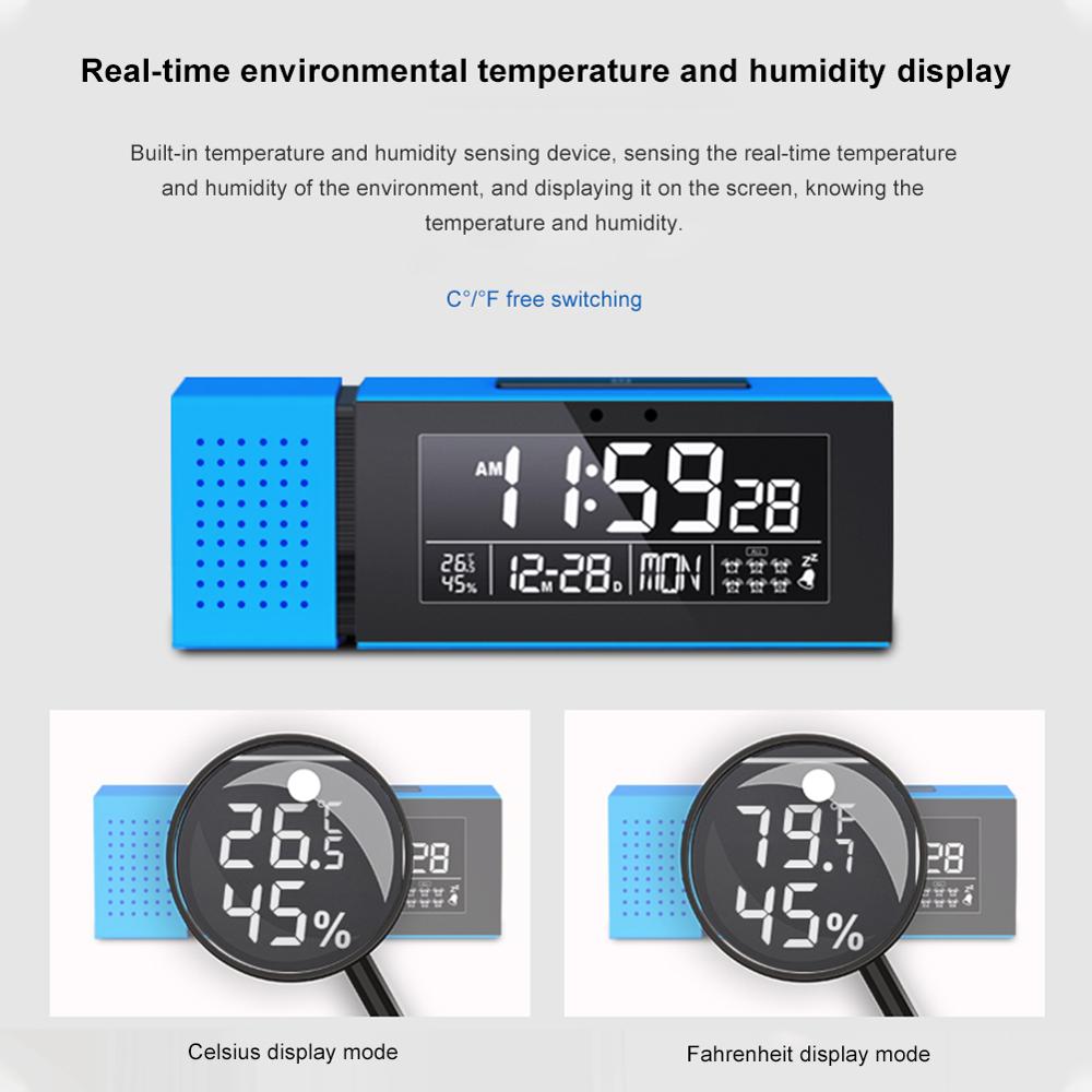 Multifunctional Sound and Light Alarm Digital Alarm Clock Household Night Light Ir Human Body Induction Function Clock