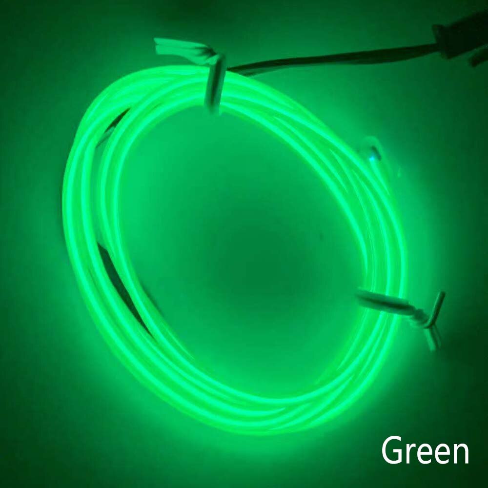 Neon Licht Naaien Rand EL Wire Led Dance Party Decor Auto Lichten Neon LED lamp Flexibele Touw Buis LED Strip decoratie 3 V/5 V/12 V