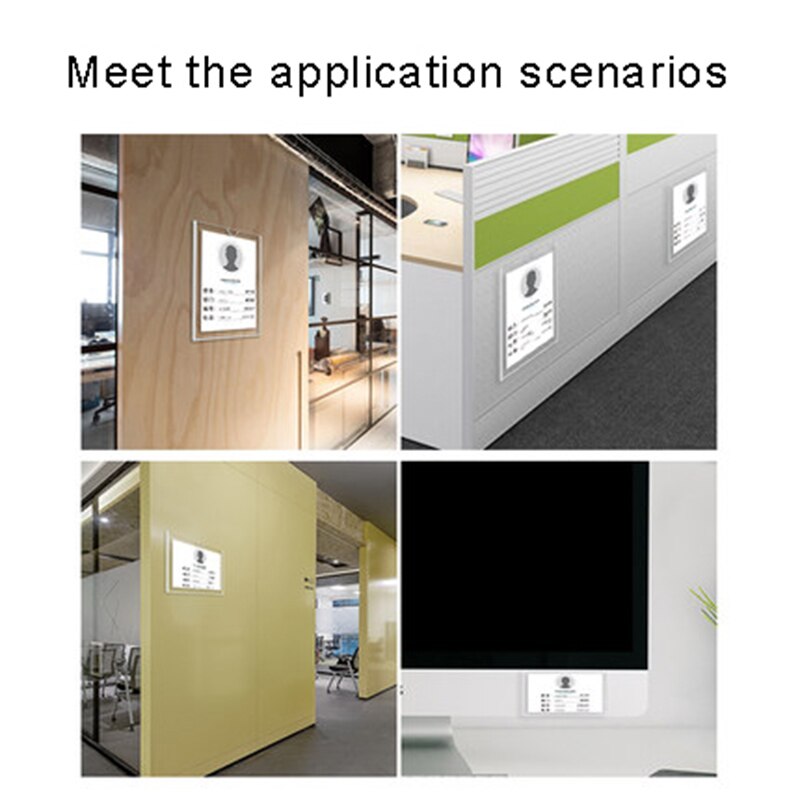 1pcS A4 Double-layer acrylic slot Transparent photo frame Card slot Insert Clear box plexiglass plate Acrylic Picture frame