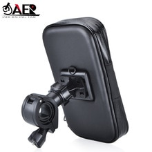 Jaer motorsykkel sykkel atv speil mount holder vanntett veske til mobiltelefon gps mount holder usb lader
