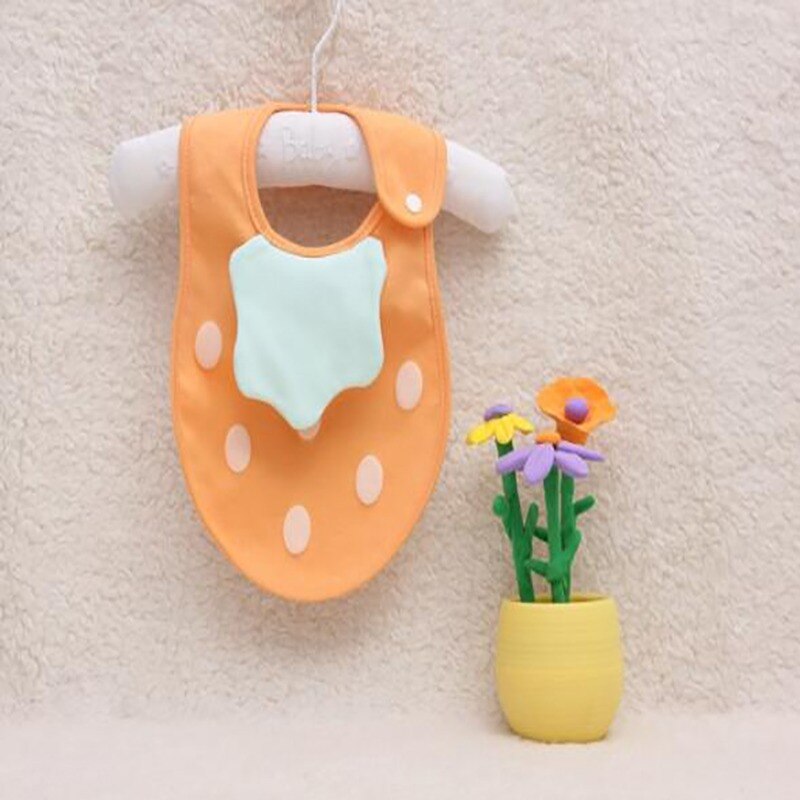 1pcs Lovely Baby Bibs Cotton Waterproof Lunch Feeding Bibs Baby Cartoon Feeding Cloth Children Baby Eatting Accessories