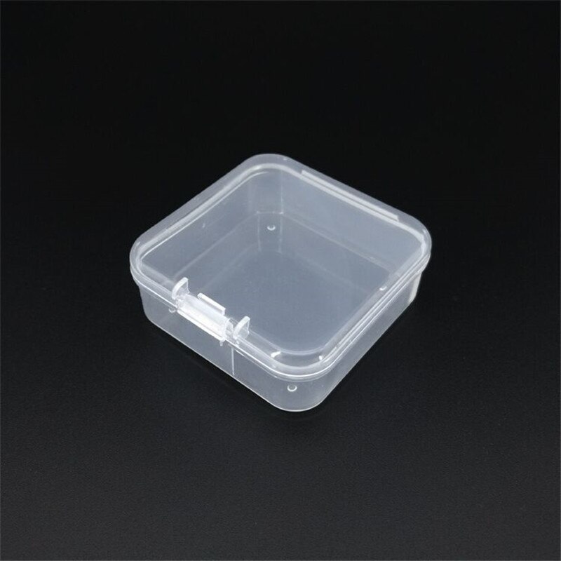Cajas de plástico pequeñas para pesca, caja de almacenamiento para señuelos, anzuelos, 10 unids/lote