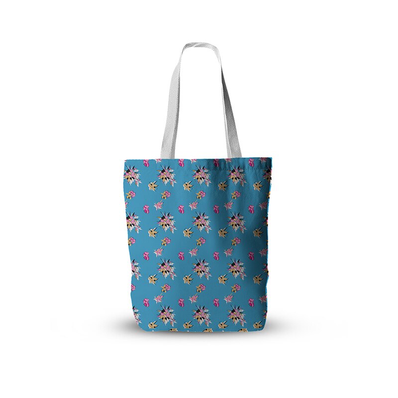 3d bedrukte canvas tassen met bloemenprint, damesboodschappentas, schoolmeisjestas, grote capaciteit, herbruikbare tas: Stijl 11