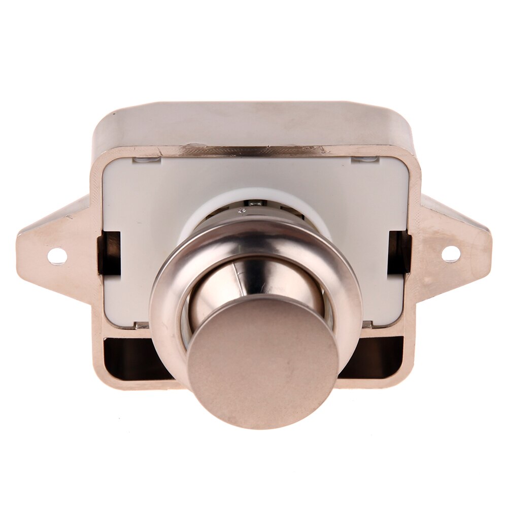 Push Lock Knop Vangst Lock Kast Deurknop Camper Rv Kabinet Hardware Keukenkast Lock Home Button Lock Accessoires: Chrome color