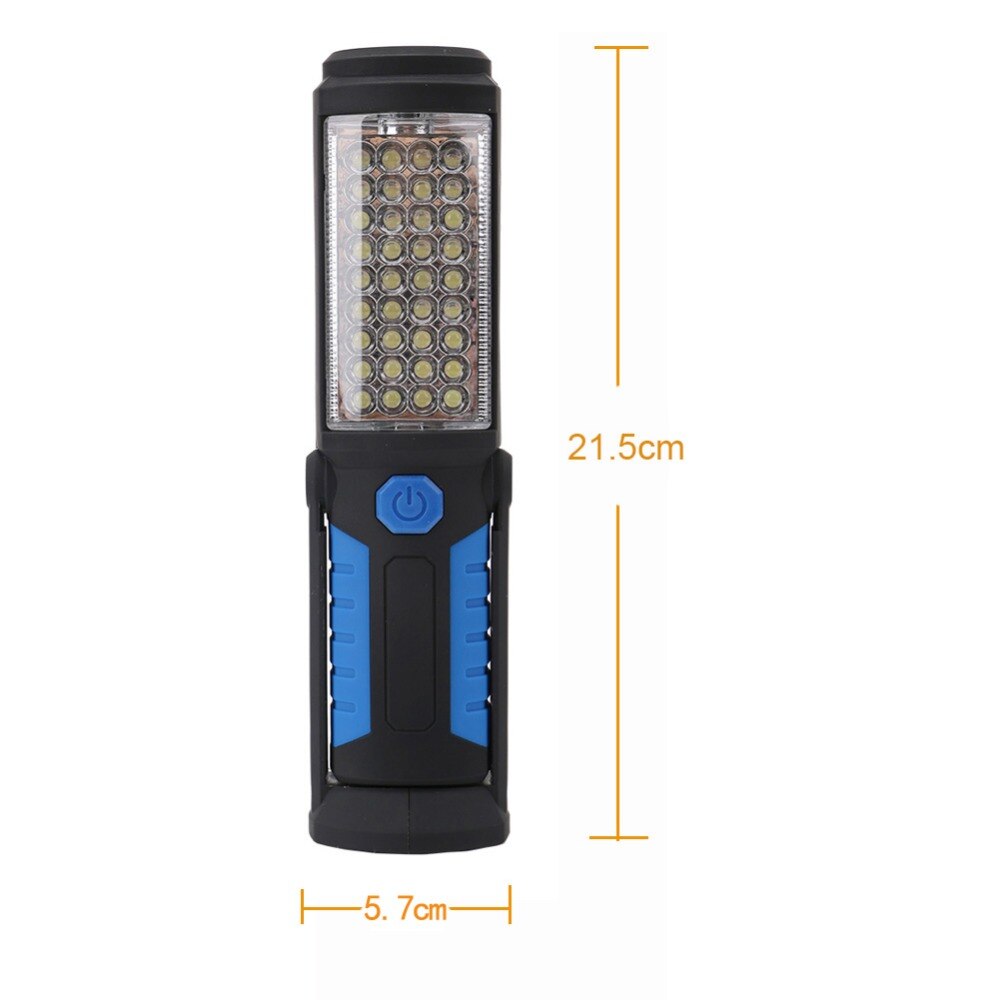 USB Charging/3*AA 36+5LED Magnetic Work Hand Flashlight Emergency Inspection Work Torch Light Hook Magnet Portable Lanterns