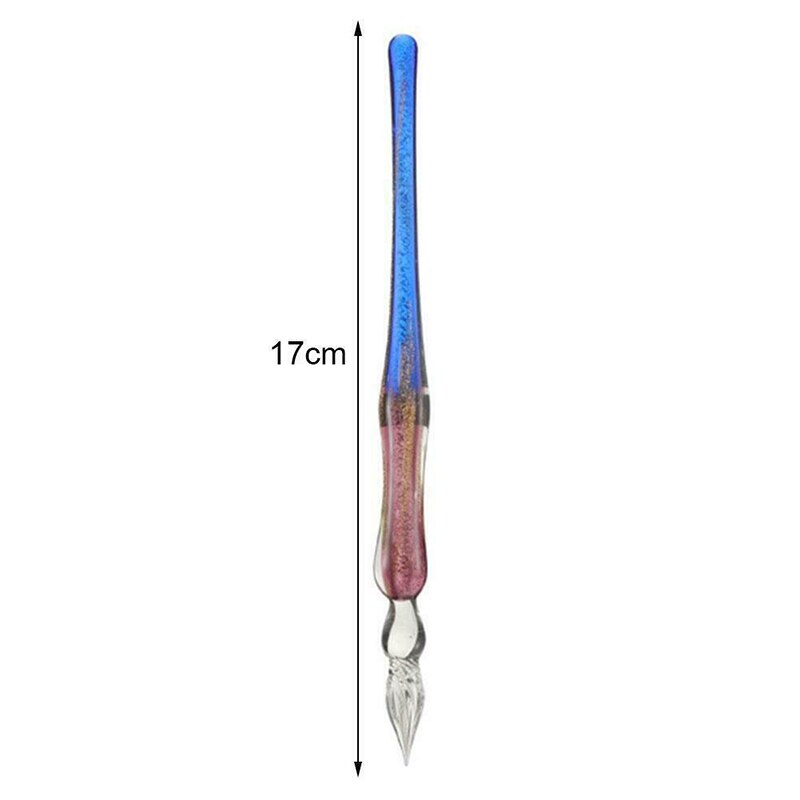 Innovative Handmade Crystal Glass Dip Pen Calligraphy Fountain Set Ink J99Store