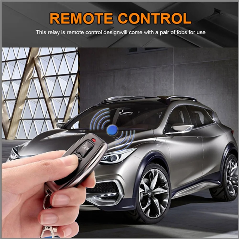 Interruptor de alimentación desconexión de batería, 12V, 240A, interruptor de apagado y apagado con interruptor de Control remoto para coche y camión