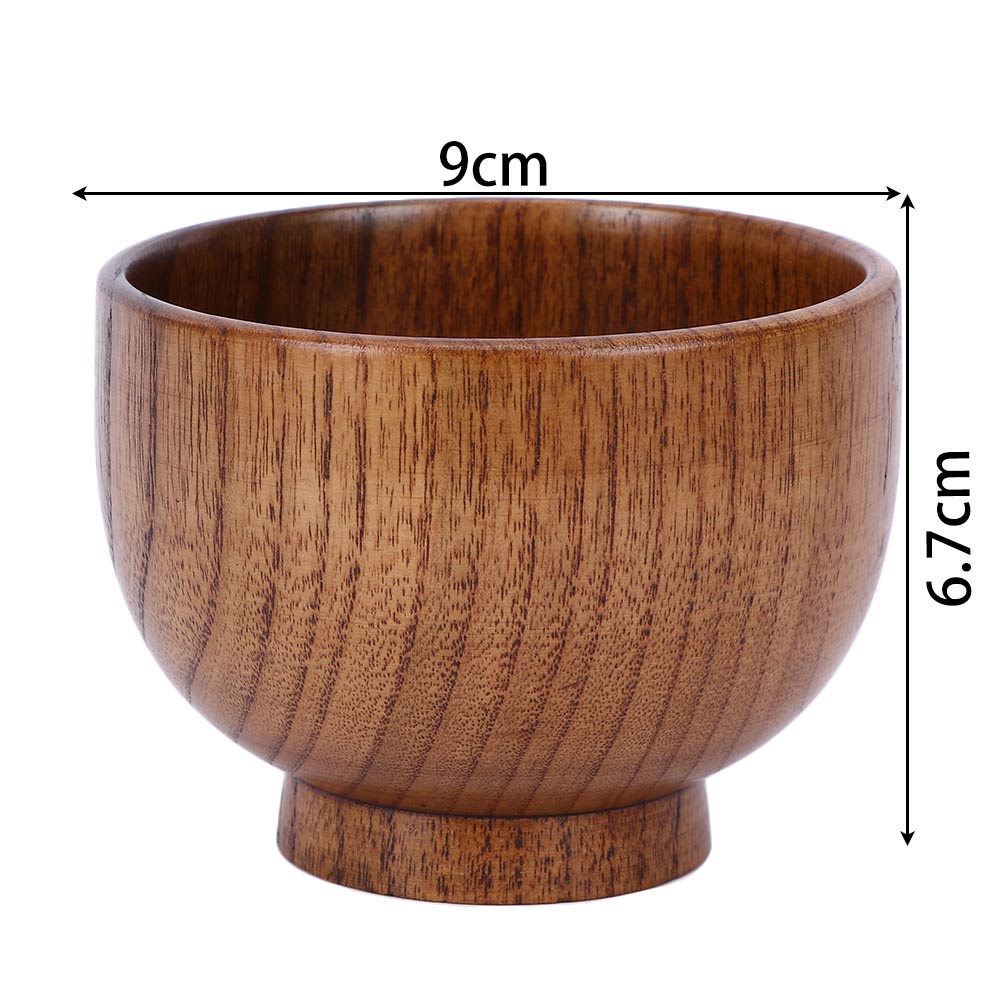 Cuillère à soupe/bols à riz à salade, bol en bois de style japonais, Bol Ramen Vaisselle en bois naturel