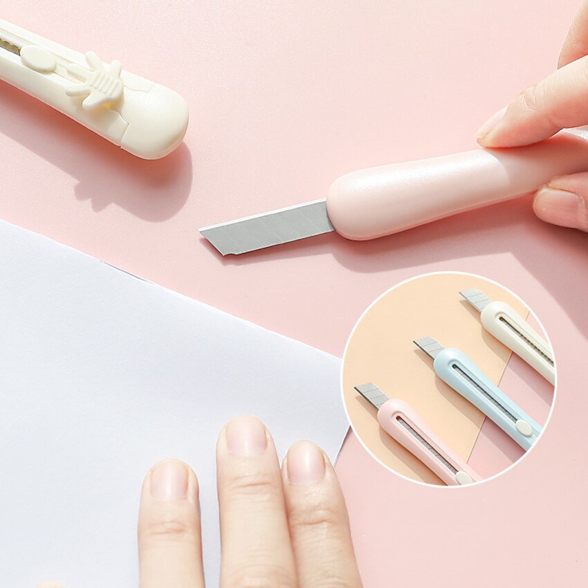 Art Utility Knife Student Paper Knife Portable Wallpaper Knife Express Box Paper Cutter DIY Tools Shool Office Stationery