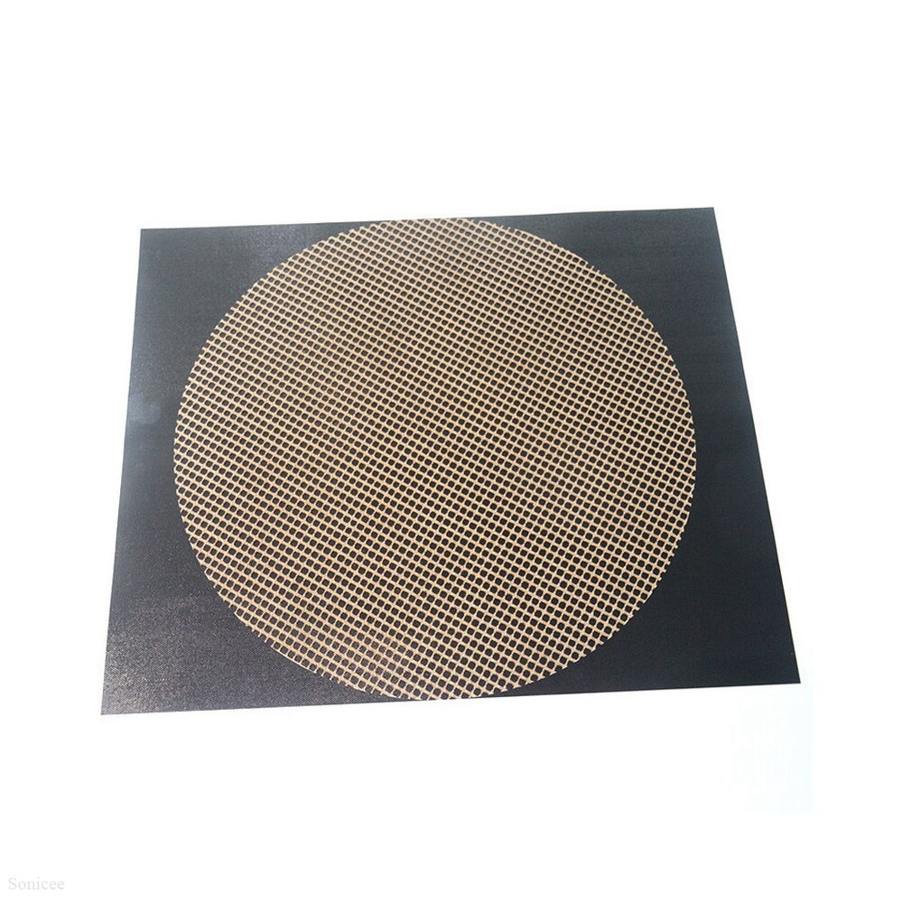 Ronde Bbq Grill No-Stok Roestvrij Staal Gaas Netto Herbruikbare Hittebestendige Barbecue Koken Mat Pad Milieuvriendelijk 1