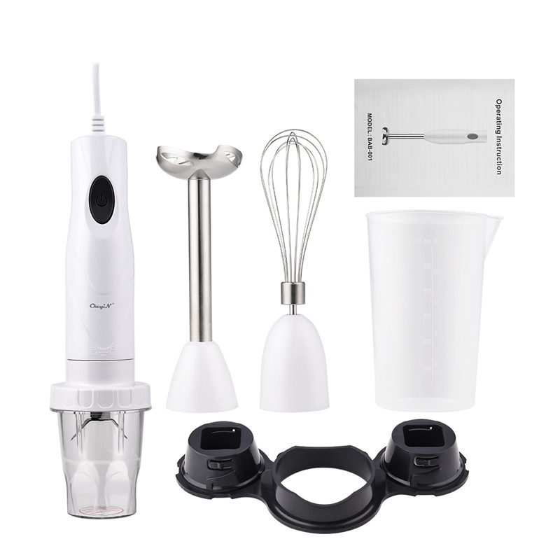 4 in 1 hushållsmixer stavmixer mathackare kött grönsakskvarn visp elektrisk juicepress fruktmixer smoothiemaskin