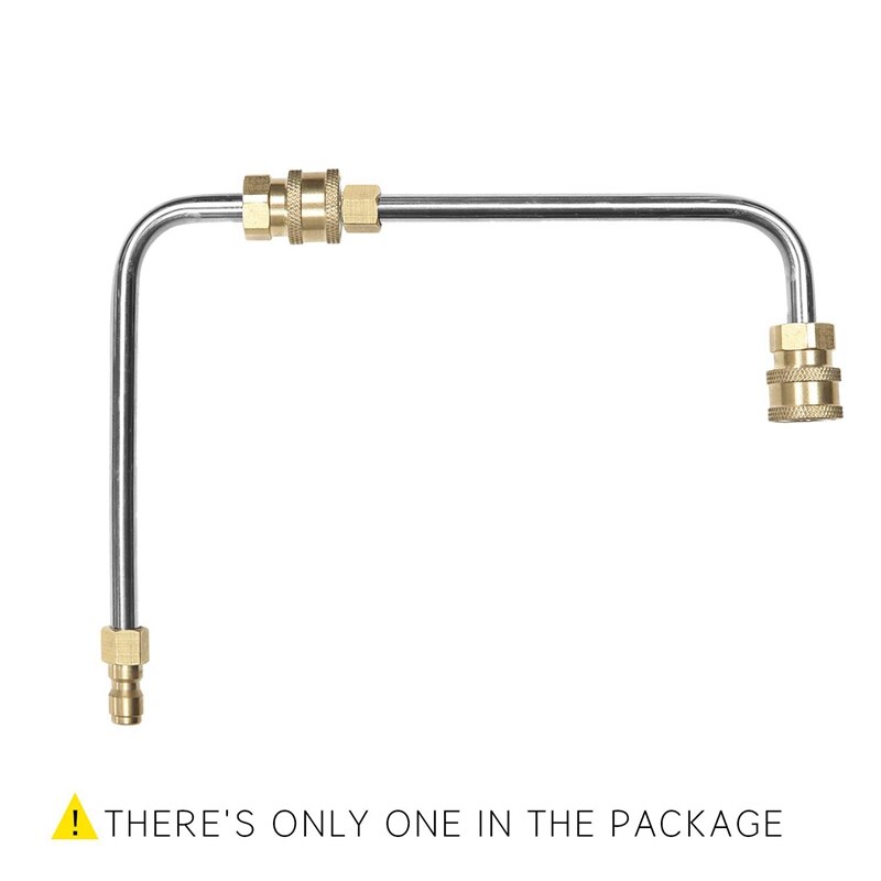 Rondella grondaia più pulito attaccamento, Rondella di Pressione grondaia Asta per lancia/Bacchetta 1/4 di Pollice Presto Collegare,90 gradi Asta Curva