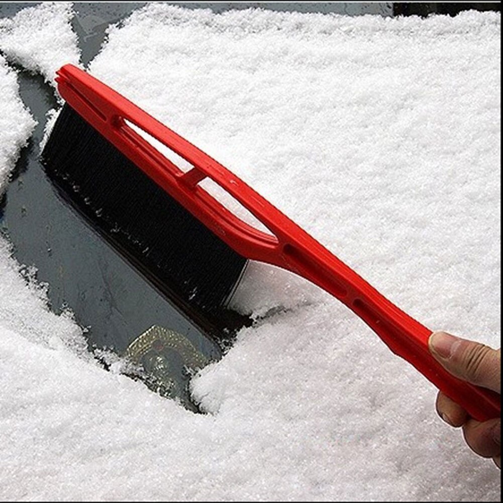 2 In 1 Ice Scraper Windshield Motorcycle Ice Breaker Tool Clean Snow Remover Winter Goods Brush For Glass Scraper Window