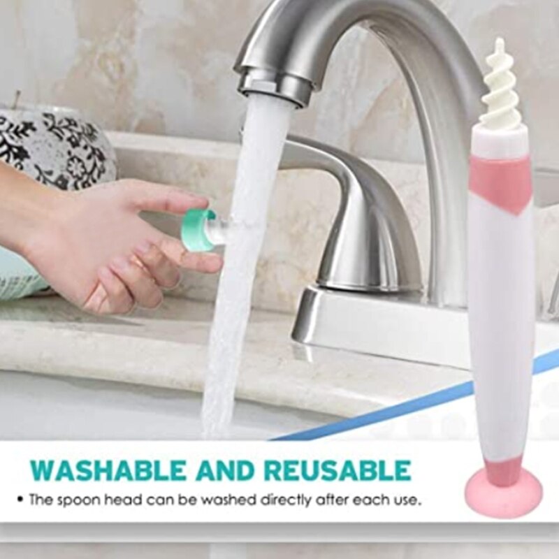 Ear Cleaner with 16 Replacement Heads Suction Cup Spiral Earwax Removal Tool Set