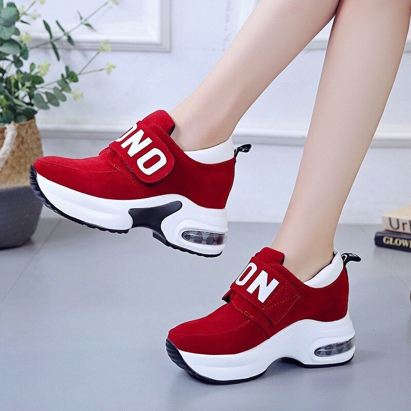 Een yona winter nieuwste dames platform pumps schoenen comfortabel de verhoogde hoge tops