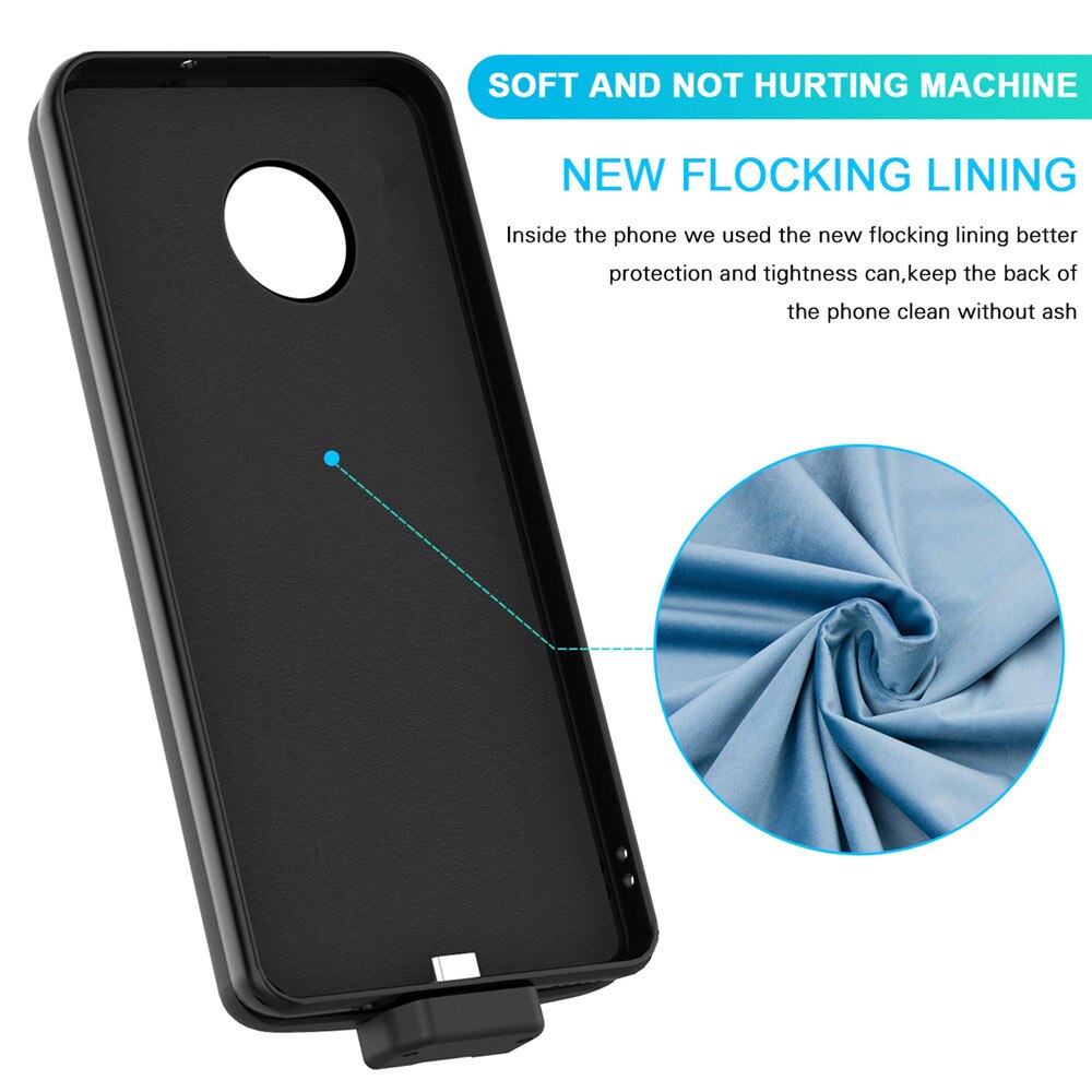 Draagbare Batterij Oplader Case Voor Oneplus 7T Power Case 7000Mah Power Bank Opladen Cover Voor Een Plus 7T Externe Batterij Case