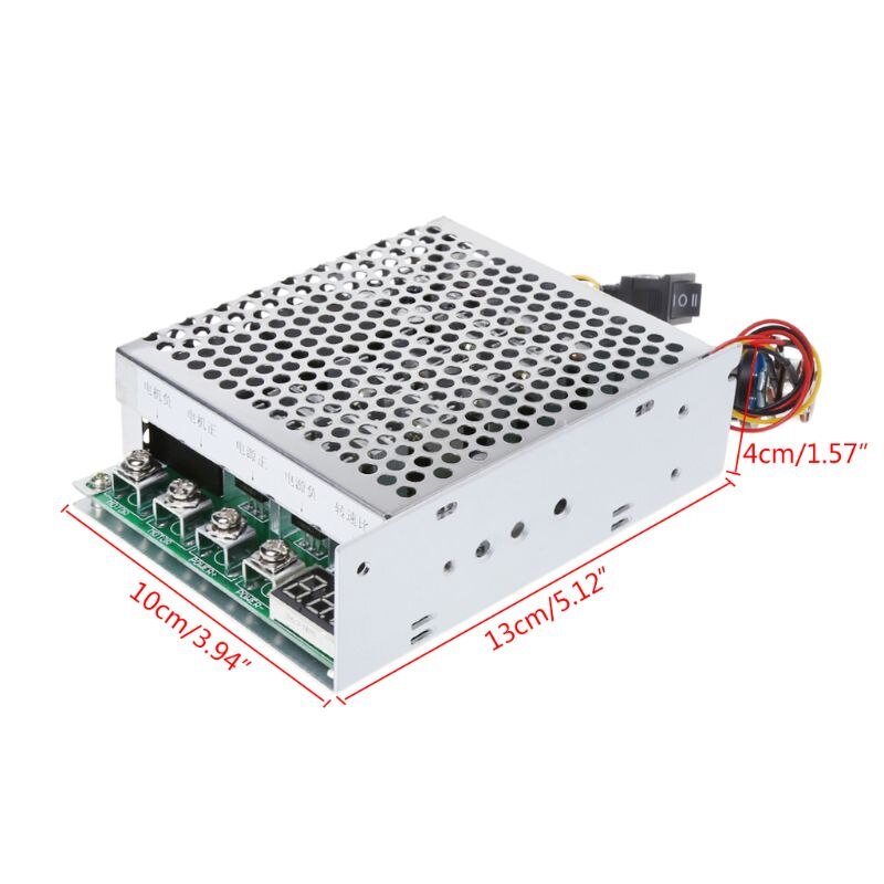 Dc 10-55v 100a motorhastighetsregulator reversibel pwm-kontroll fremover / bakover