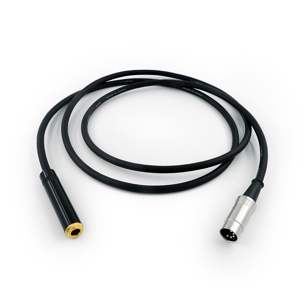 Canare L-4E6S Star Quad 5-Pin DIN Male MIDI to trs 6.35 jack female 6.5 mm Male adapter Plug Audio Cable