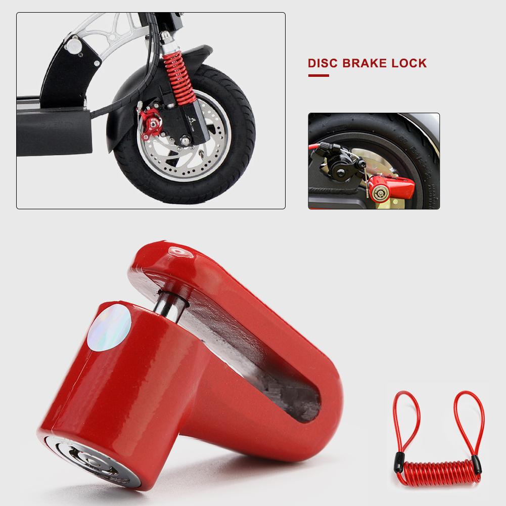 Anti-Theft Disc Brakes Lock with Steel Wire For Xiaomi M365 Electric Scooter Skateboard Wheels Lock Disc Brake Kickscooter