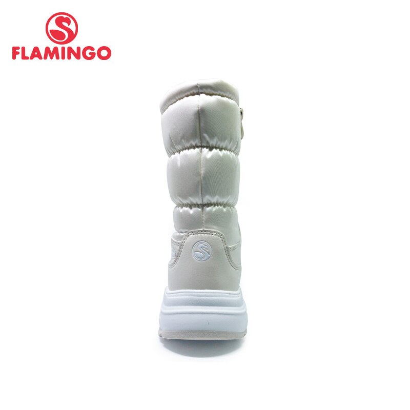 FLAMINGO Winter Wool Keep Warm Shoes Anti-slip Children Snow Boots for Girl Size 31-37 202D-F1-2081