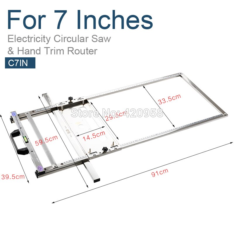 For 4/5/7 inches Electricity circular saw Multi-function cutting machine Hand Trimmer Machine Edge Guide Positioning Cutting boa