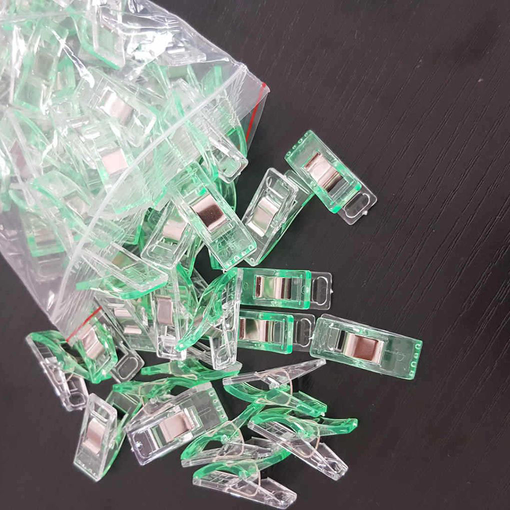 Pinzas de acolchado de plástico para costura, pinzas de costura para encuadernación de retales, herramientas de costura para manualidades