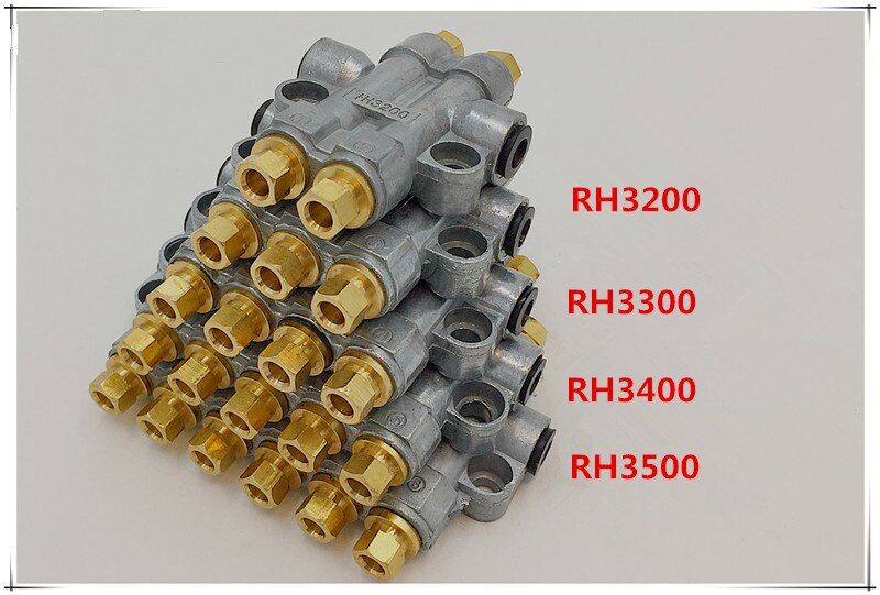 Detective volumetric Grease/Oil distributor/separator valve/divider 5 outlets for centralized lubrication system/RH3500