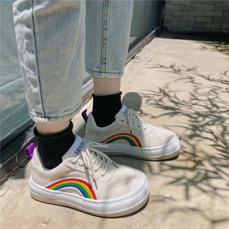 Dame lærred sko farve dame sko dame sneakers dame sko dame lav top canvas sko flade hvide sko