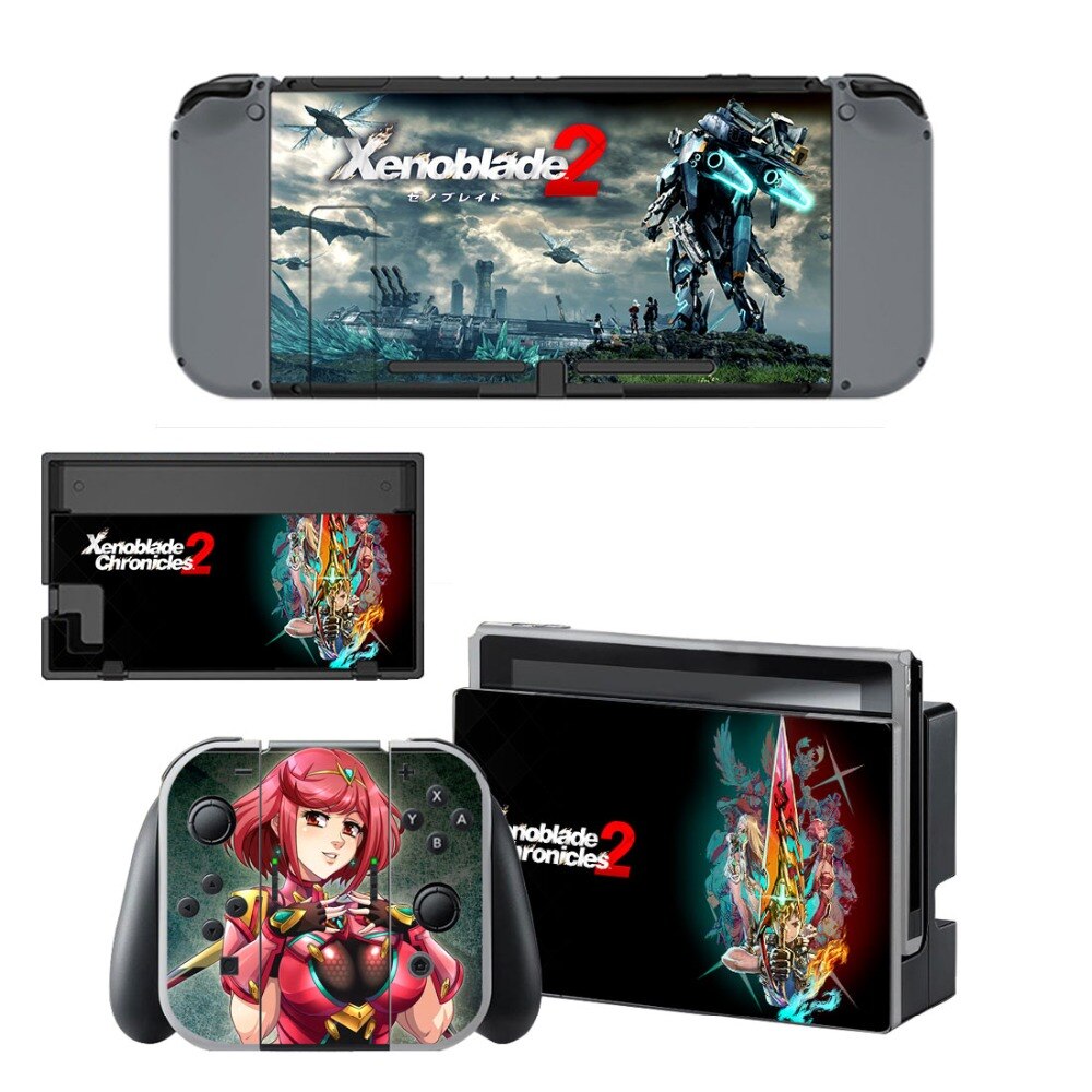 Xenoblade Chronicles 2 piel etiqueta engomada vinilo para conmutador nintendo pegatinas pieles para Nintend interruptor NS consola de mandos Joy-Con