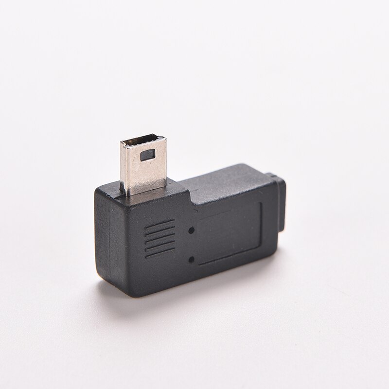 Mini usb type a han til micro usb b hun 90 graders venstre vinkel adapter